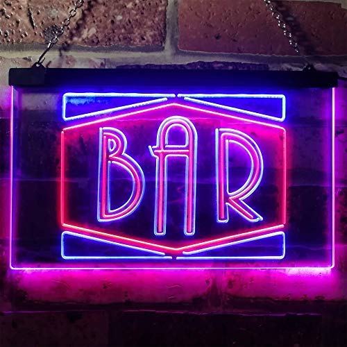 Bar Sign Dual LED Neon Light Sign